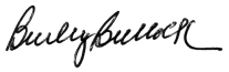 Bullock's signature